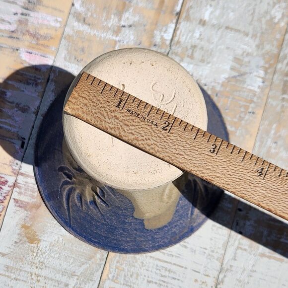 Studio Art Pottery Vase Hand Thrown Stoneware Drip Glaze Nature Inspired Earthen - Picture 6 of 9